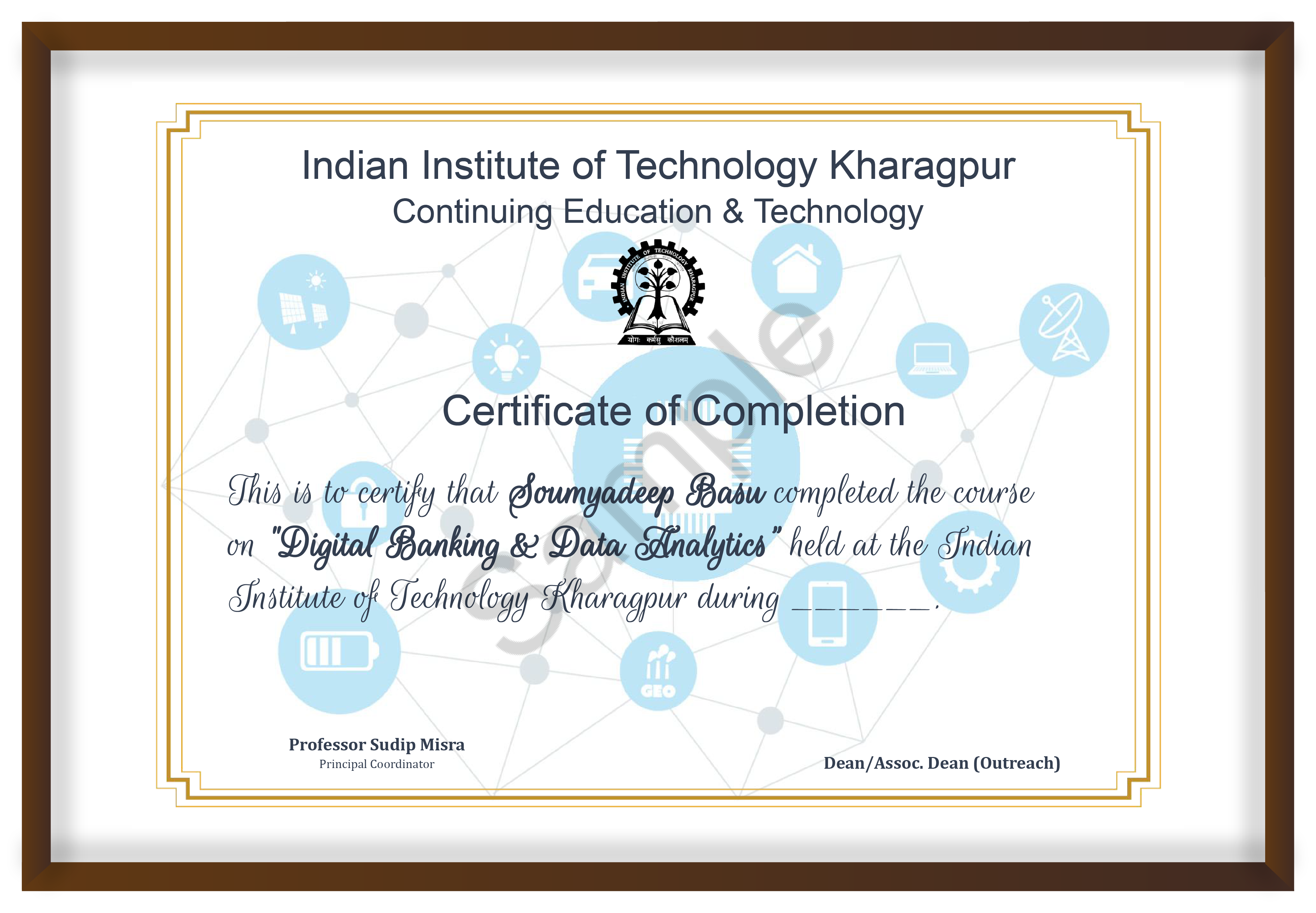 Certificate Design - Digital Banking & Data Analytics
