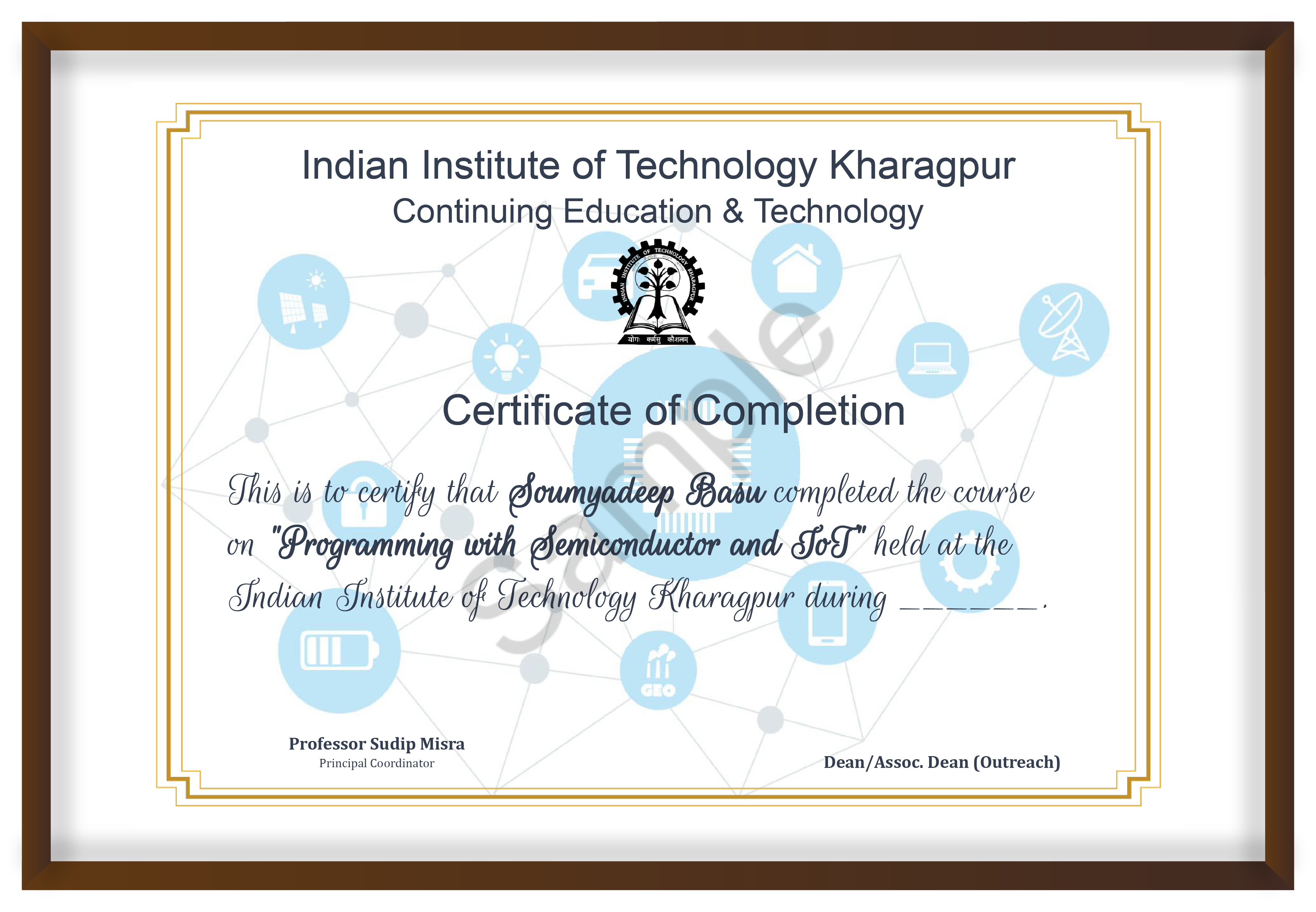 Certificate Design - Programming with Semiconductor and IoT